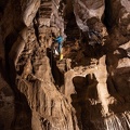Ressaut de 7m, Grotte des Cavottes (Photo Serge Caillault)